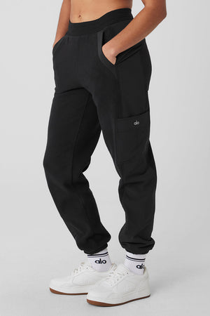 Polar Fleece Wintry Mix Pant - Black