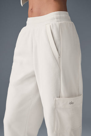 Polar Fleece Wintry Mix Pant - Ivory