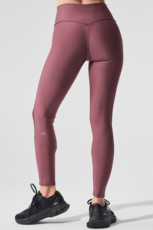 Airlift High-Waist Redefine Legging - Burgundy Truffle/Black