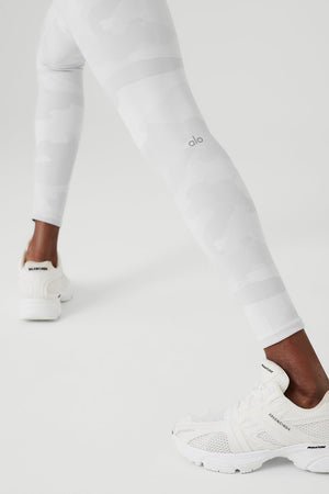 High-Waist Camo Vapor Legging - White Camouflage