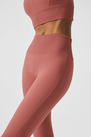 High-Waist Alosoft Lounge Legging - Soft Terracotta