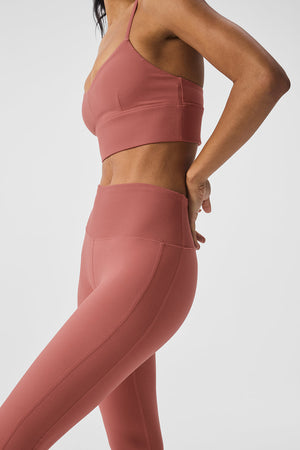 High-Waist Alosoft Lounge Legging - Soft Terracotta