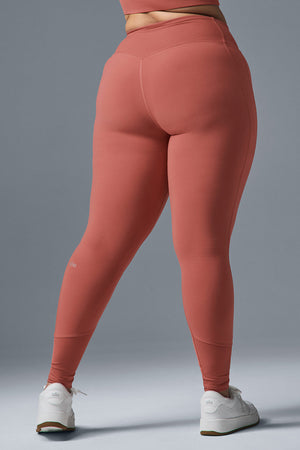 High-Waist Alosoft Lounge Legging - Soft Terracotta