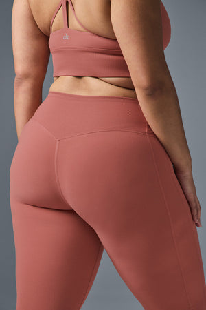 High-Waist Alosoft Lounge Legging - Soft Terracotta