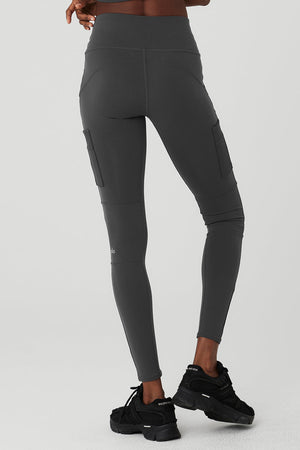 High-Waist Cargo Legging - Anthracite