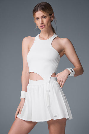 Varsity Tennis Skirt - White