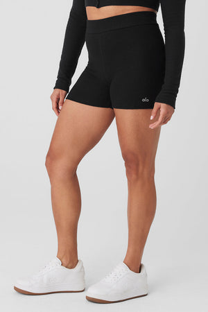 Alolux High-Waist Me Time Short - Black