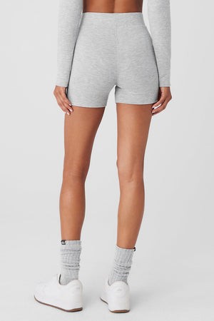 Alolux High-Waist Me Time Short - Athletic Heather Grey