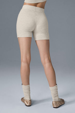 Alolux High-Waist Me Time Short - Oatmeal Heather