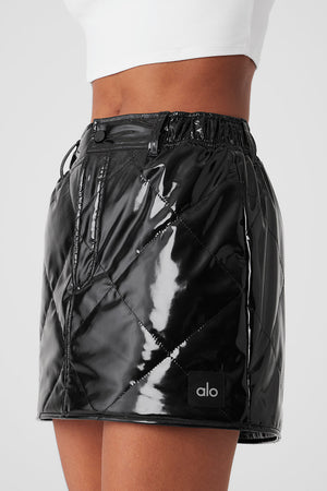 Snomoto Puffer Mini Skirt - Black