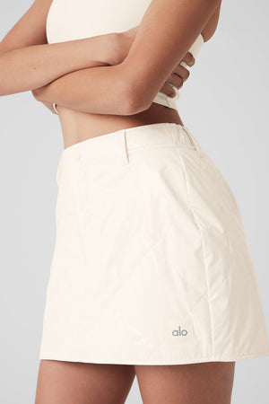 Snomoto Puffer Mini Skirt - Ivory