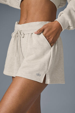 Low Key Sweat Short - Oatmeal Heather