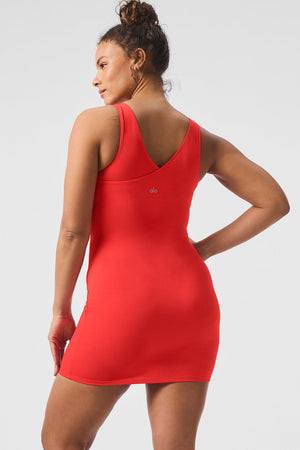 Asymmetric Soleil Dress - Red Hot Summer