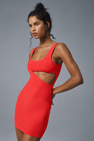 Asymmetric Soleil Dress - Red Hot Summer