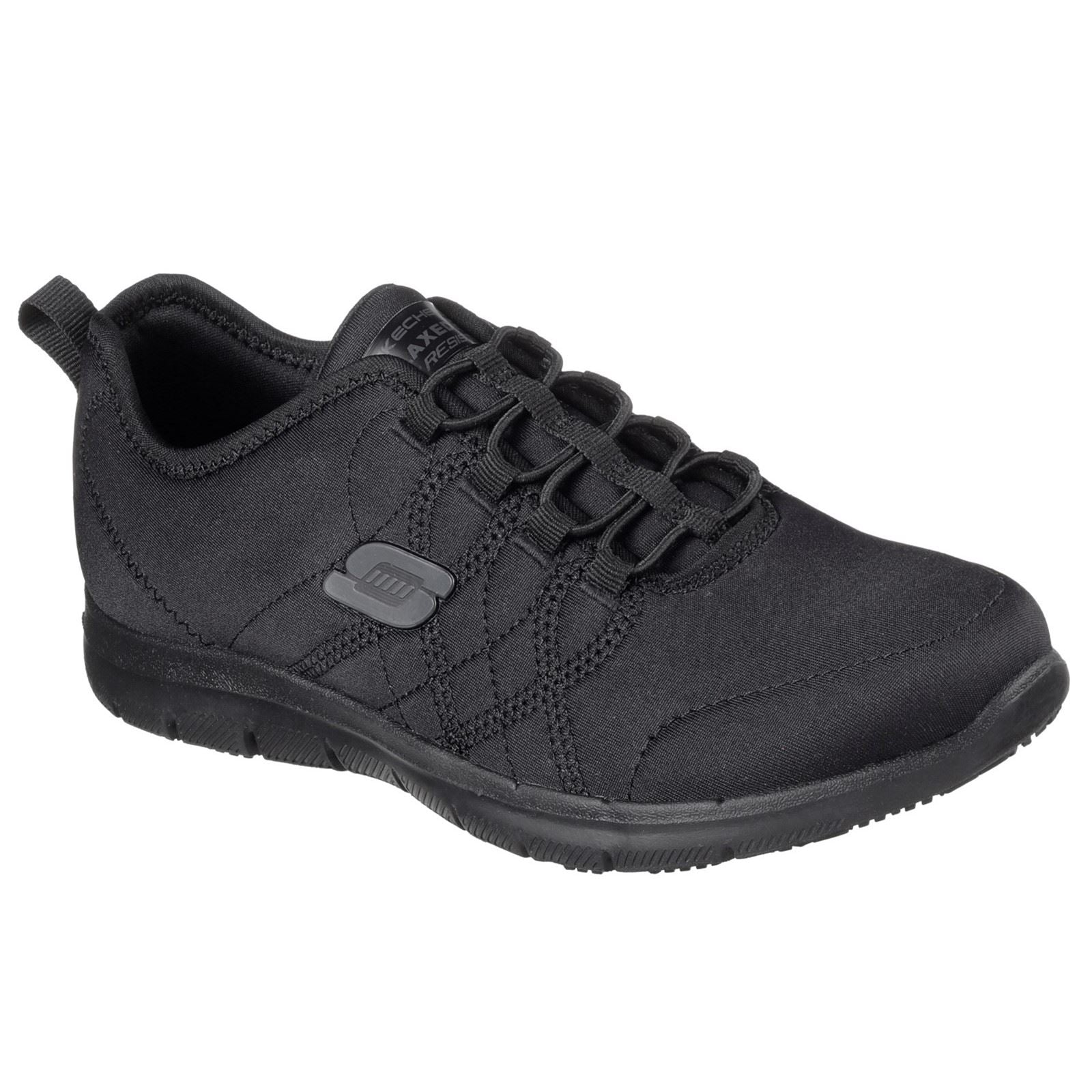 Women's Wide Fit Skechers 77211EC Ghenter Srelt Occupational Trainers