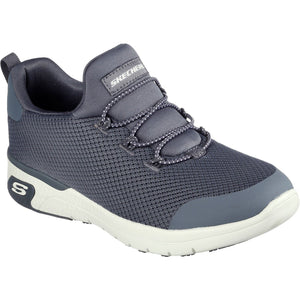 Women's Wide Fit Skechers 77281EC Marsing Waiola SR Safety Trainers - Charcoal