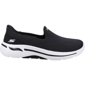 Women's Wide Fit Skechers 124483 Go Walk Arch Fit Imagined Trainers