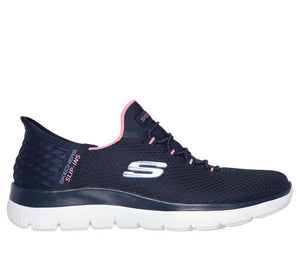 Women's Wide Fit Skechers 150123 Slip-ins  Summits Diamond Dream Trainers