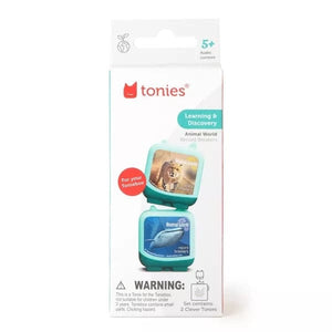 Clever Tonies 2 Pack: Animal World: Cheetah and Blue Whale