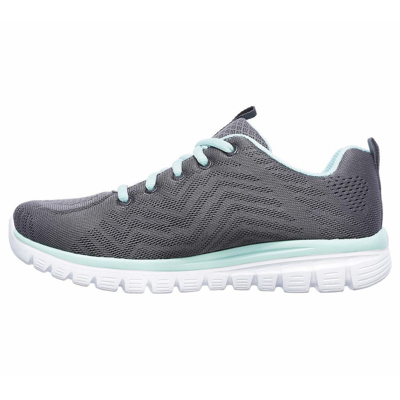 Womens Wide Fit Skechers 12615 Walking Trainers