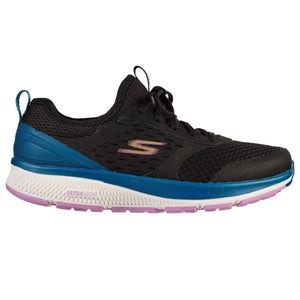 Women's Wide Fit Skechers 128276 Go Run Consistent Vivid Trainers - Black