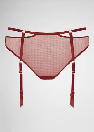 Bondage Belle Suspender Brief Red