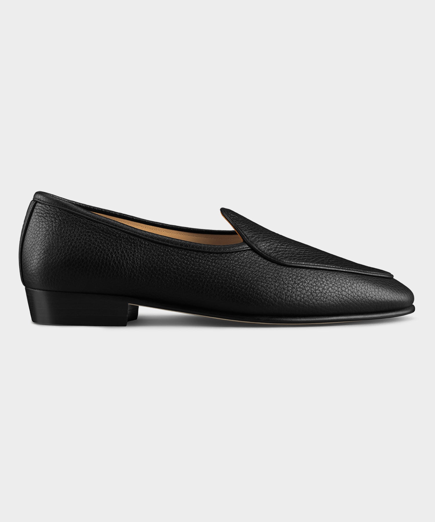 Baudoin & Lange Sagan Loafers in Black Deerskin