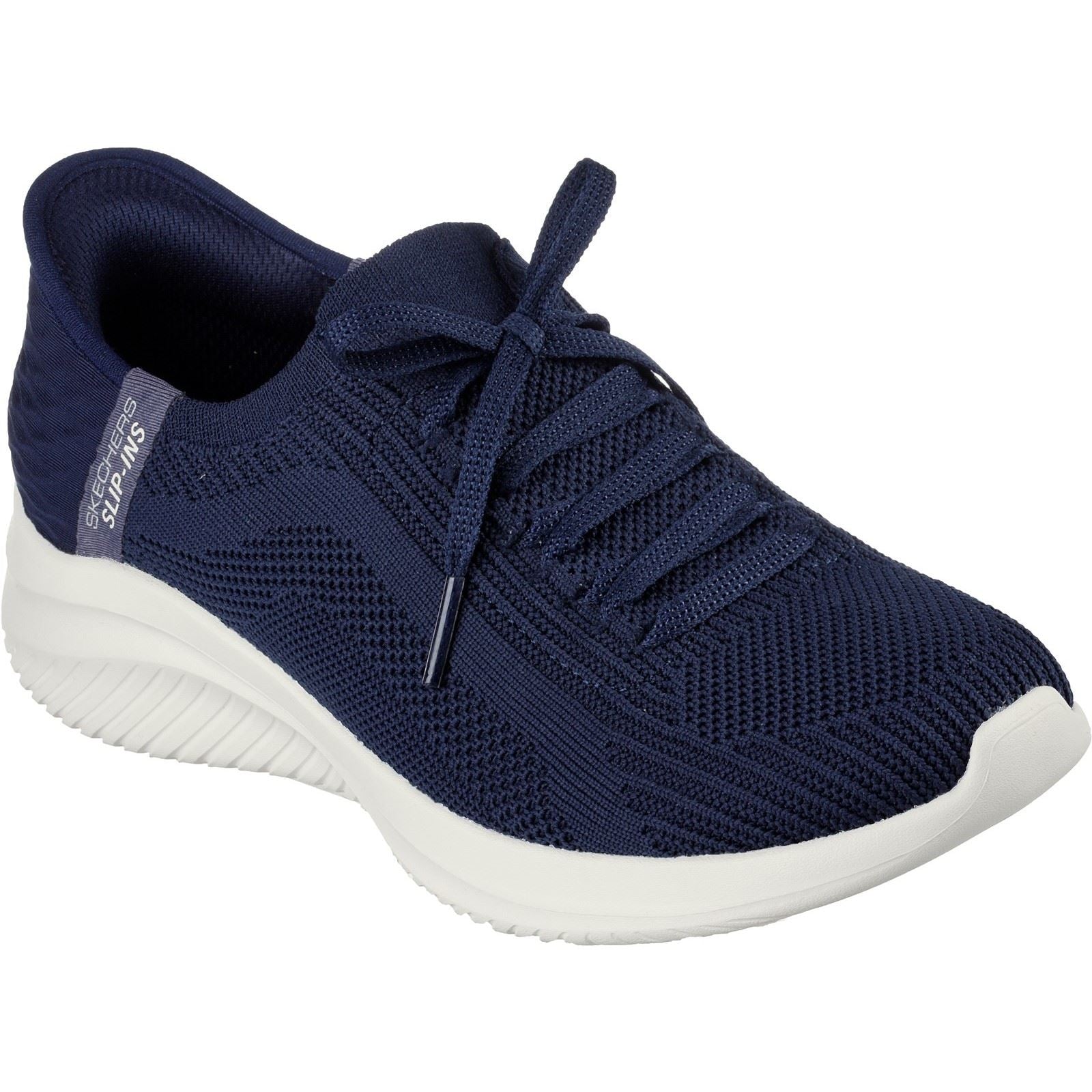 Women's Wide Fit Skechers 149710 Slip-ins Ultra Flex 3.0 Brilliant Path Trainers - Navy