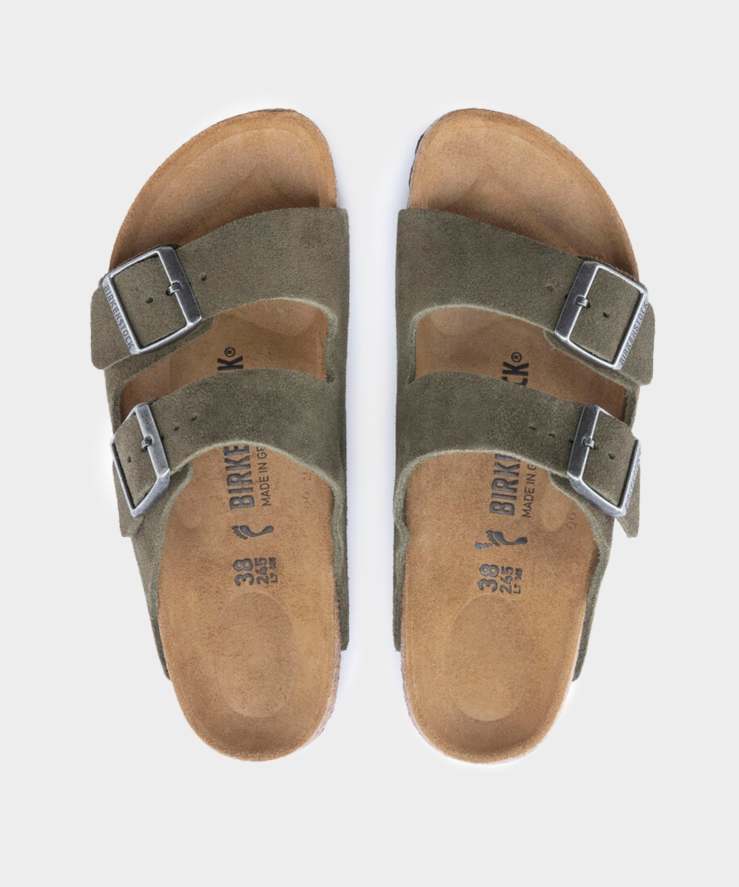 Birkenstock Arizona in Thyme Suede