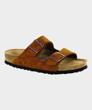 Birkenstock Arizona Soft-Footbed in Mink Suede