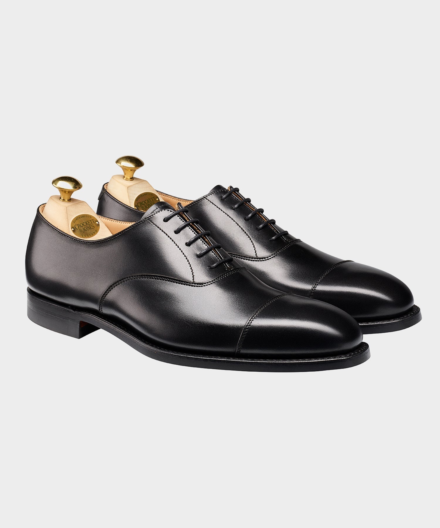 Crockett & Jones Hallam Cap-toe Shoe in Black