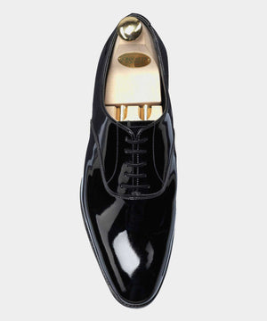 Crockett & Jones Overton Black Tie Shoe in Black Patent