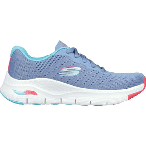 Women's Wide Fit Skechers 149722 Arch Fit Infinity Cool Trainers - Blue/Multi