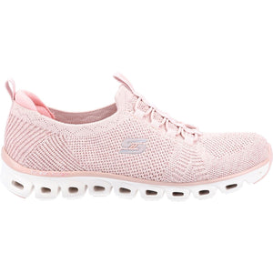 Women's Wide Fit Skechers 104198 Glide Step Grand Flash Trainers - Rose