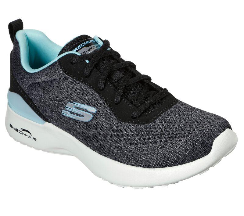 Women's Wide Fit Skechers 149340 Skech-Air Dynamight Top Prize Walking Trainers