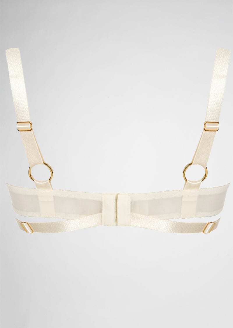 Gia Shelf Open Bra Ivory