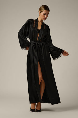 LACE INSET ROBE