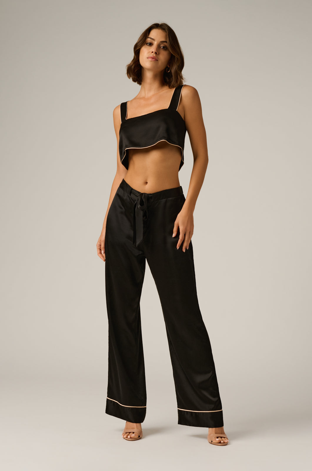 KIKI SILK LOUNGE BANDEAU TOP