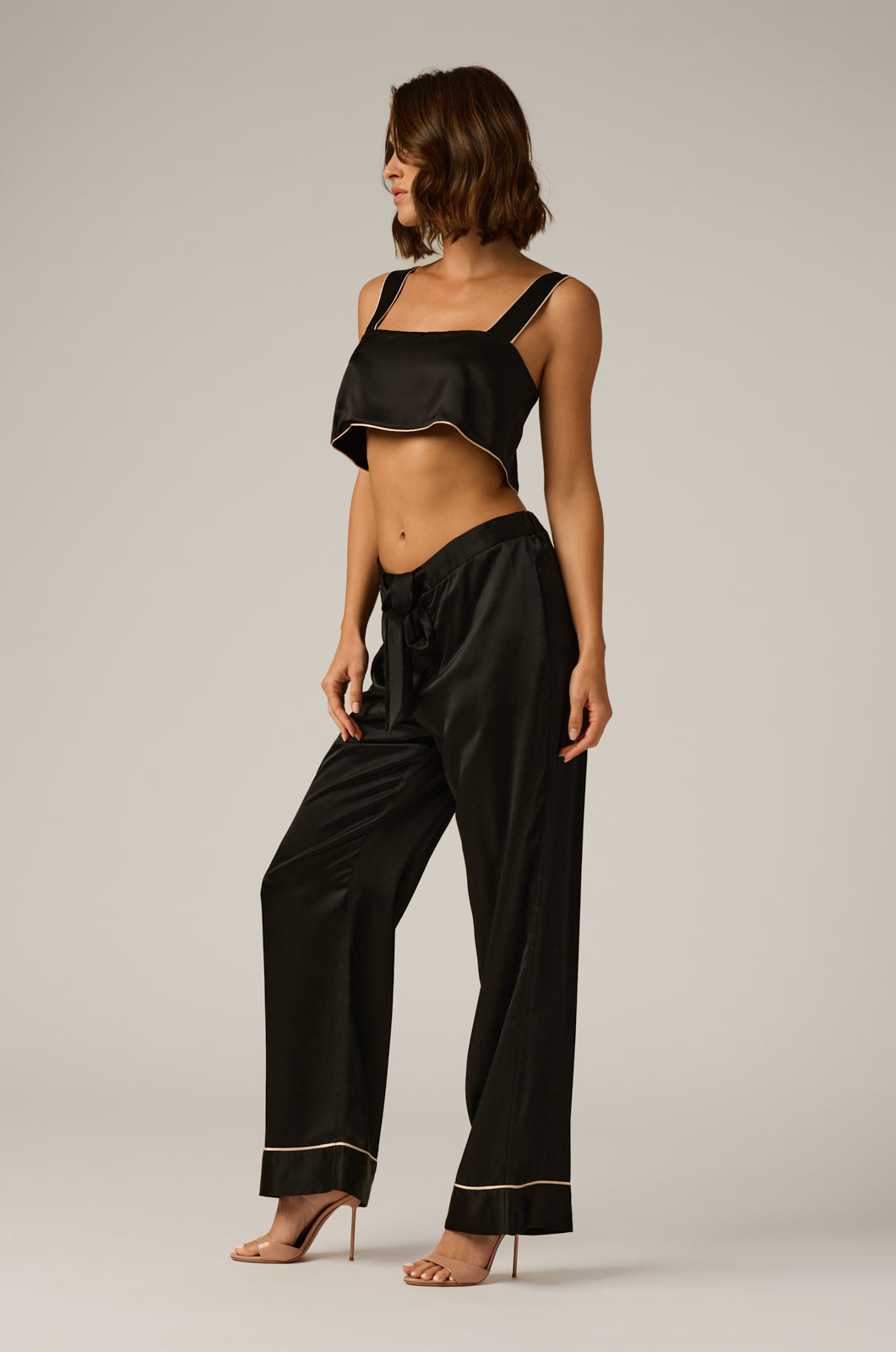 KIKI SILK LOUNGE BANDEAU TOP