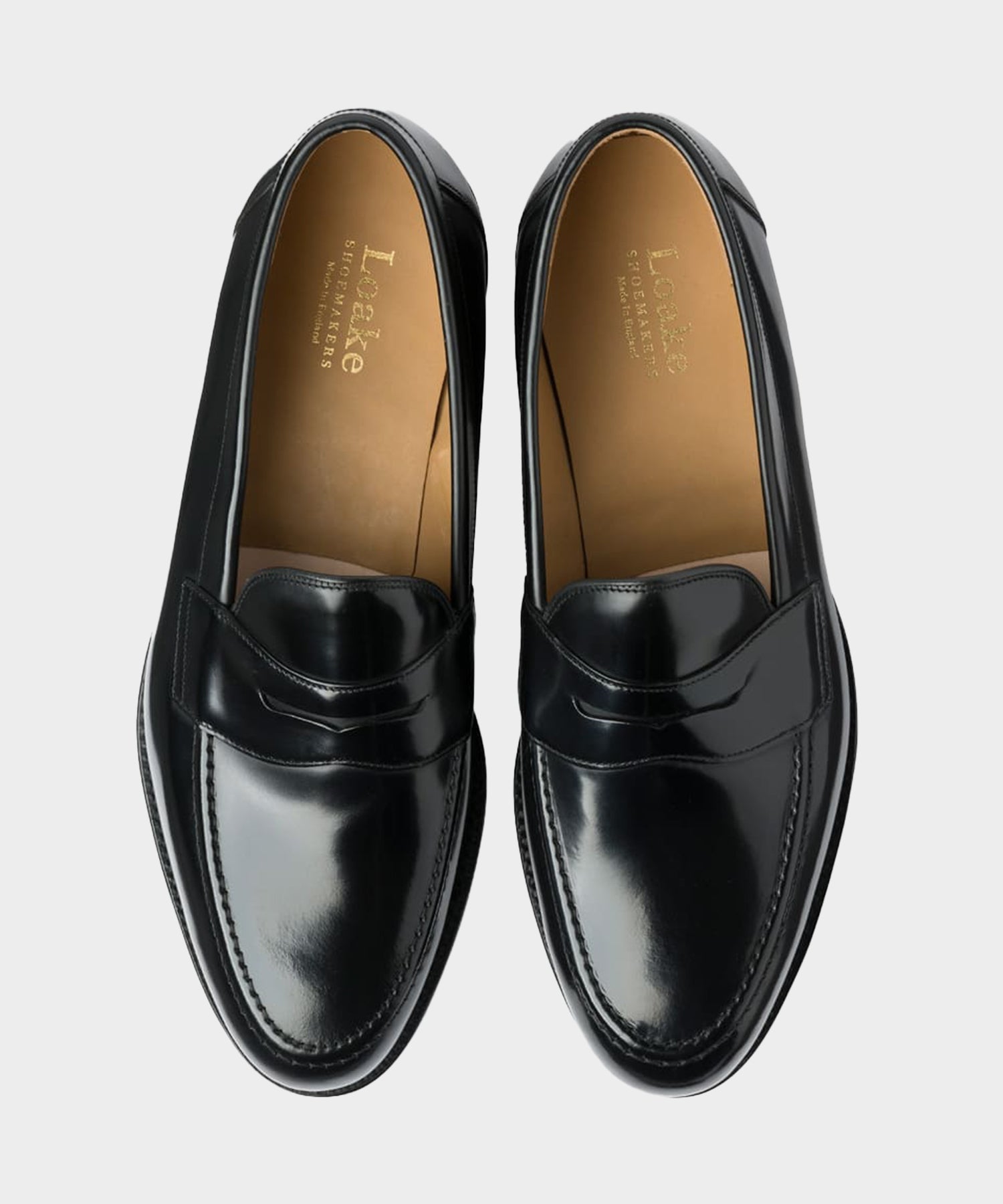 Loake Imperial Loafer in Black Polished Calf Leather