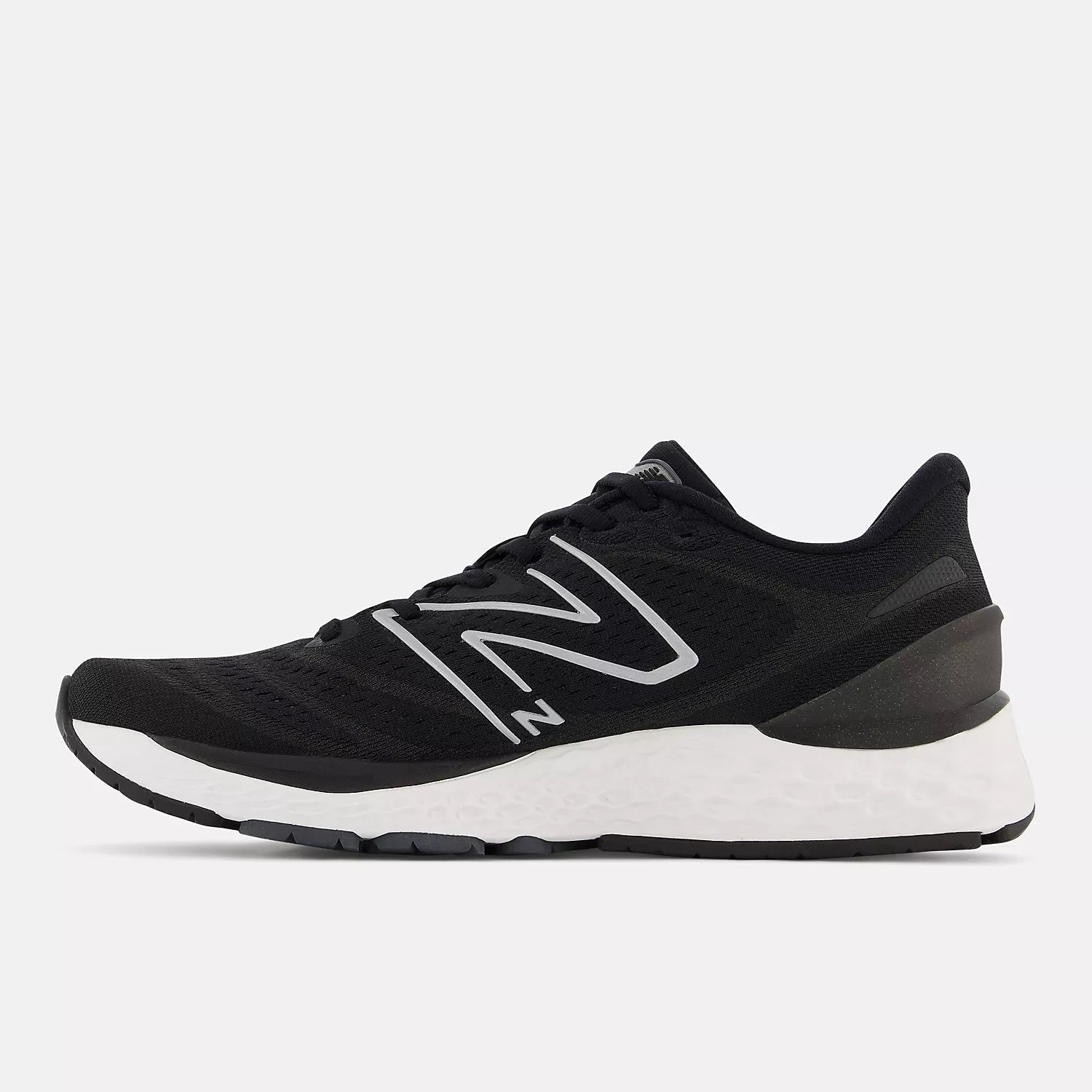 Women's Wide Fit New Balance MSOLVBW4 Running/Walking Trainers - Black/White