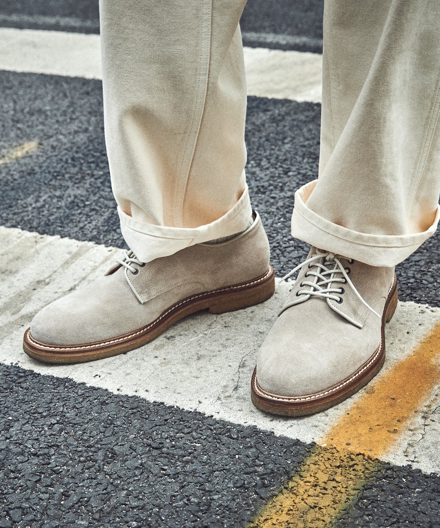 Nomad Derby Shoe in Milkshake