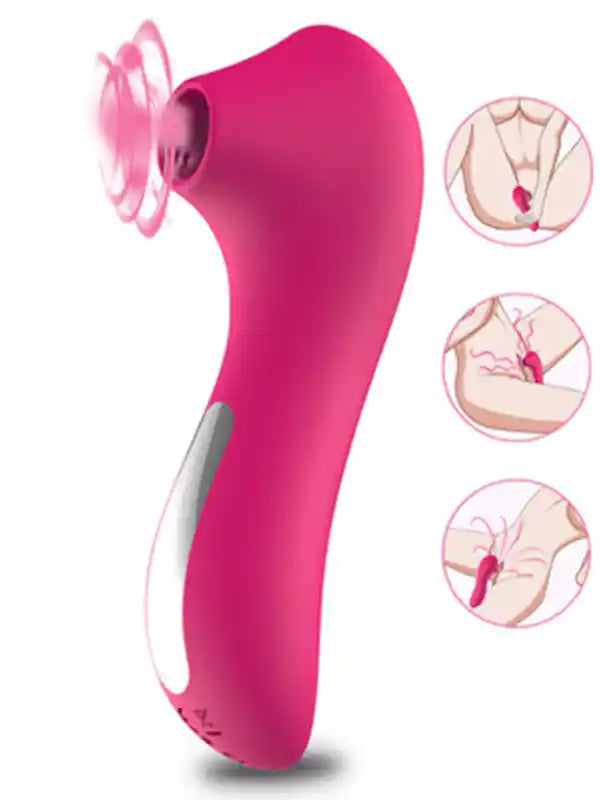 10 Function Rechargeable Clitoral Vacuum Vibrator