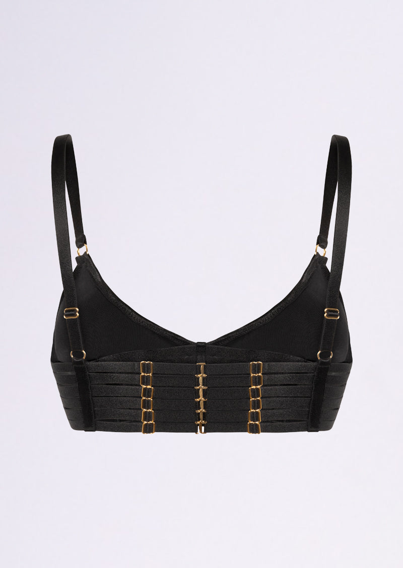 Pleasurements Bar-Tender Balconette Bra Black