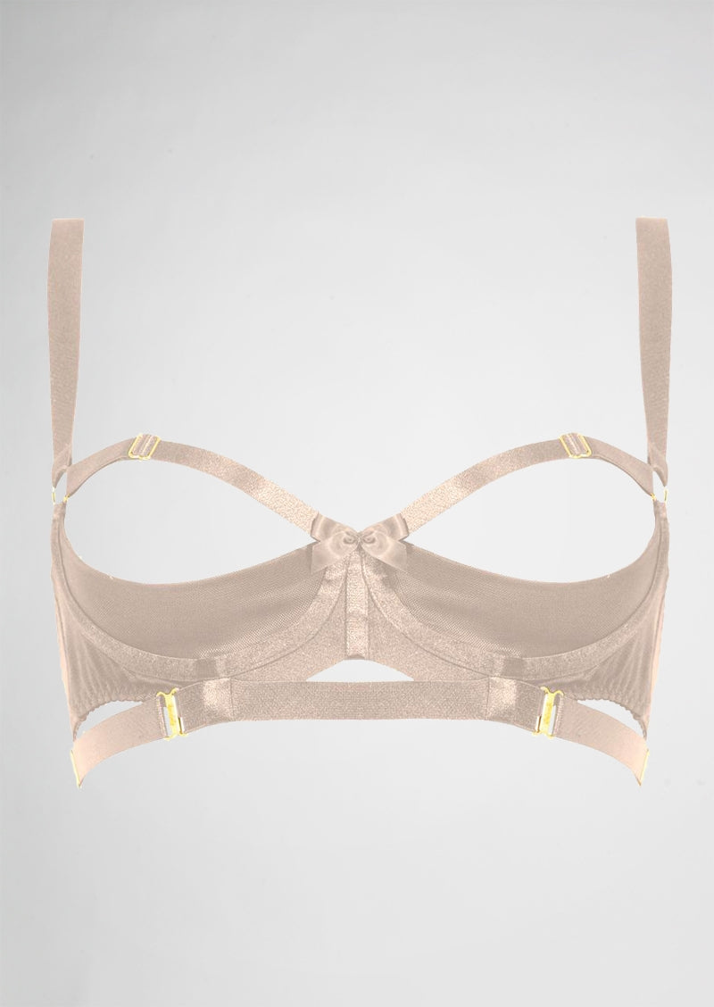 Gia Shelf Open Bra Caramel