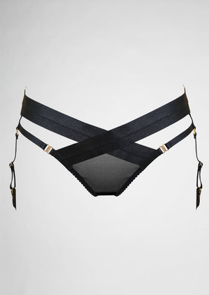 Tomoe Harness Brief Black