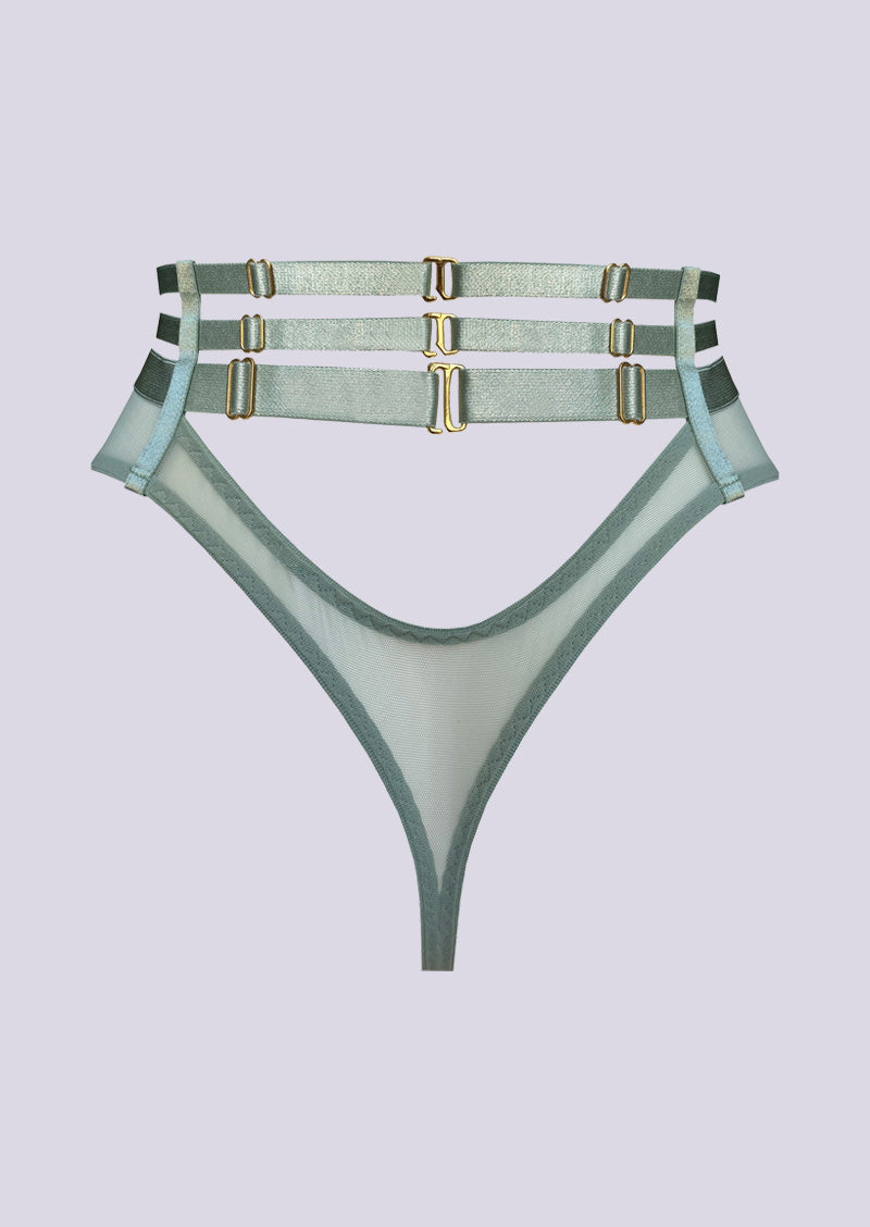 Kleio High Waist Thong Sage