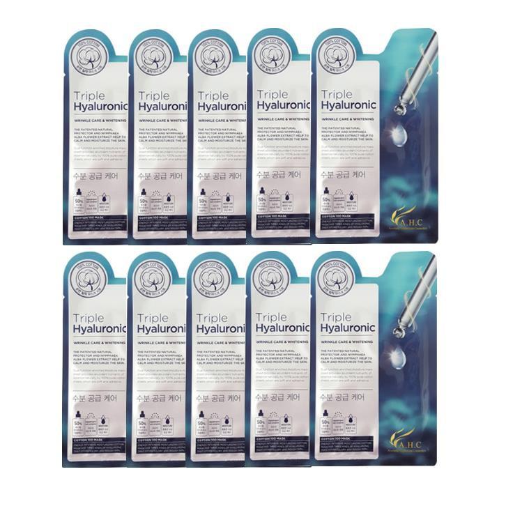 AHC Triple Hyaluronic %100 Saf Pamuklu MASKE Kağıdı 25ml x 10 adet