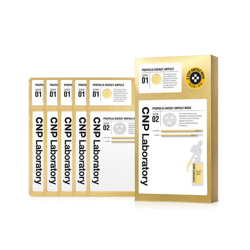 CNP 2-Step Propolis Energy Ampule Mask 5 Sheets