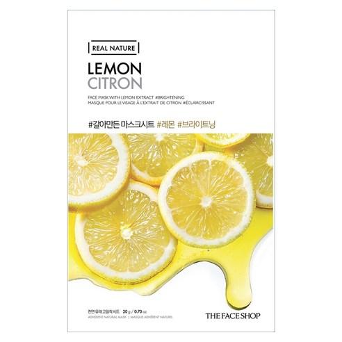 THE FACE SHOP REAL NATURE Face Mask #Lemon (20g X 10ea)